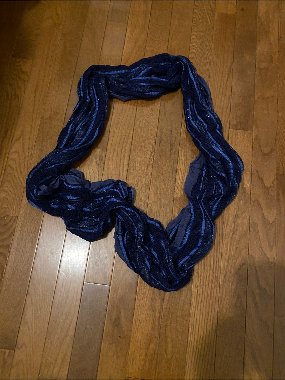 Mixit Navy and Cobalt Infinity Scarf